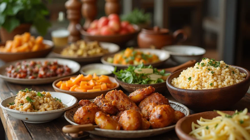 Traditional Iftar Dessert Platter ramadan meal